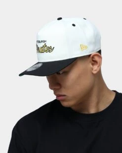 New Era Pittsburgh Pirates Off White Script Old Golfer Snapback Off White -Sportswear Women Store 195599784070 mens 0100