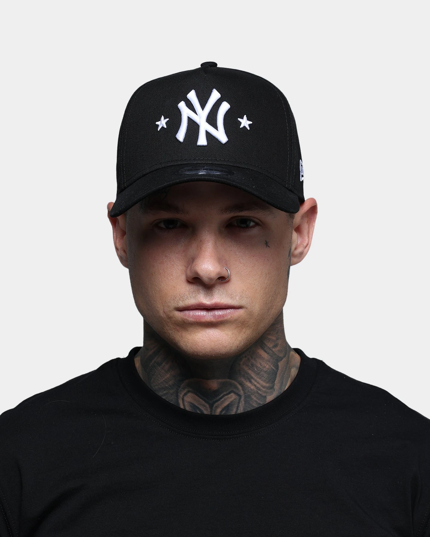 New Era New York Yankees Star Logo 9FORTY A-Frame Snapback Black 4 New Era New York Yankees Star Logo 9FORTY A-Frame Snapback Black - Image 2