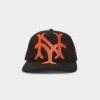 New Era New York Giants 'Oversized Team Logo' Old Golfer Snapback Black/Orange