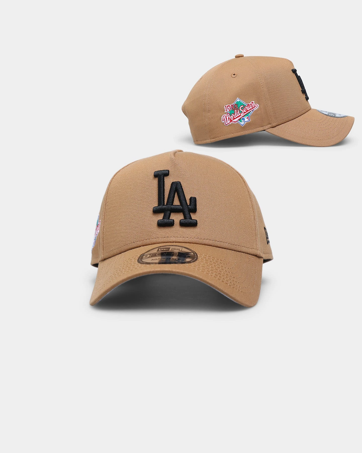 New Era Los Angeles Dodgers World Series Wheat 9FORTY A-Frame Snapback Medium Beige 3 New Era Los Angeles Dodgers World Series Wheat 9FORTY A-Frame Snapback Medium Beige