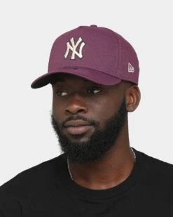 New Era New York Yankees 9FORTY A-Frame Snapback Plum -Sportswear Women Store 196080455929 mens 0100
