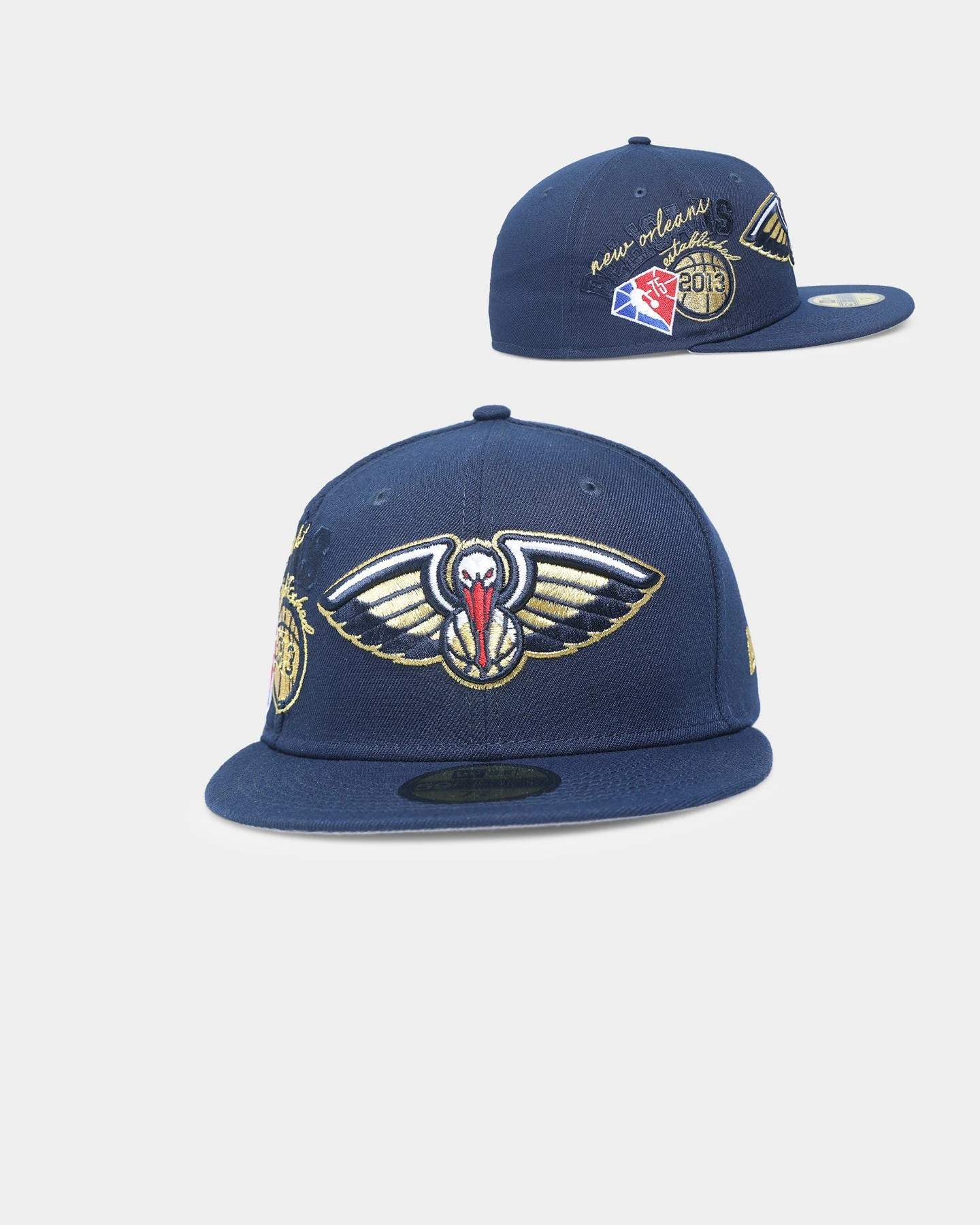 New Era New Orleans Pelicans NBA Back-Half '21-'22 59FIFTY Fitted Dark Blue 3 New Era New Orleans Pelicans NBA Back-Half '21-'22 59FIFTY Fitted Dark Blue