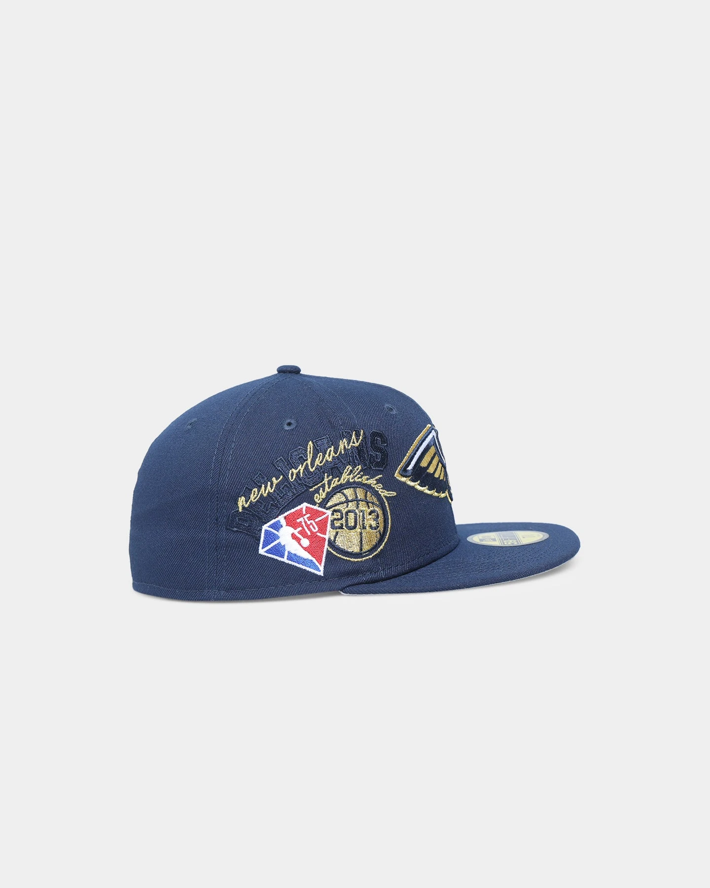 New Era New Orleans Pelicans NBA Back-Half '21-'22 59FIFTY Fitted Dark Blue 5 New Era New Orleans Pelicans NBA Back-Half '21-'22 59FIFTY Fitted Dark Blue - Image 3