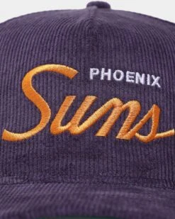 New Era Phoenix Suns 'OG Team Coloured Cord' Script Old Golfer Snapback Purple -Sportswear Women Store 196172746768 default 0050