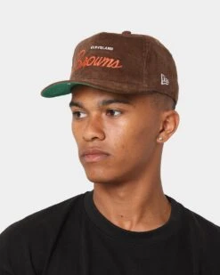 New Era Cleveland Browns 'OG Team Coloured Cord' Script Old Golfer Snapback Brown 17 New Era Cleveland Browns 'OG Team Coloured Cord' Script Old Golfer Snapback Brown -Sportswear Women Store 196172746911 mens 0100