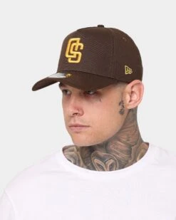 New Era San Diego Padres Upside Down 9FORTY A-Frame Snapback Original Team Colours -Sportswear Women Store 196172747444 mens 0100