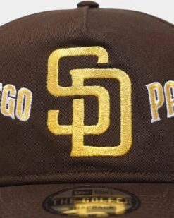 New Era San Diego Padres 'Shadow Team Logo' Old Golfer Snapback Original Team Colours -Sportswear Women Store 196174173142 default 0050