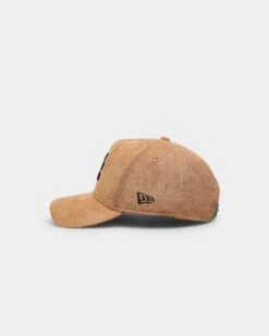 New Era Atlanta Braves 'Winter Wheat Suede' 9FORTY K-Frame Strapback Wheat -Sportswear Women Store 196174909727 default 0040