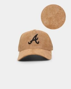 New Era Atlanta Braves 'Winter Wheat Suede' 9FORTY K-Frame Strapback Wheat