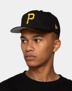 New Era Pittsburg Pirates 'OG Team Colour World Series Side Patch' Old Golfer Snapback Original Team Colours -Sportswear Women Store 196175310003 mens 0100