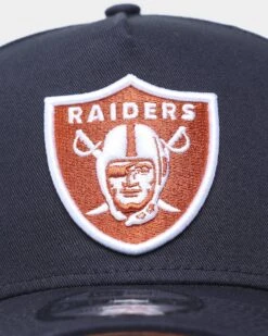 New Era Las Vegas Raiders 9FORTY A-Frame Snapback Navy/Rust -Sportswear Women Store 196175767227 default 0050