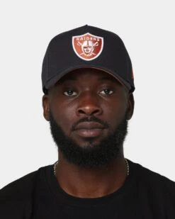 New Era Las Vegas Raiders 9FORTY A-Frame Snapback Navy/Rust -Sportswear Women Store 196175767227 mens 0100