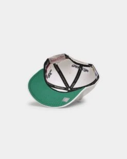 Mitchell & Ness Brooklyn Nets 'Hardwood Classics Patch' Classic Red Snapback Cream -Sportswear Women Store 196294228937 default 0060