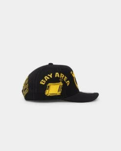 Mitchell & Ness Golden State Warriors 'Highway' Pro Crown Snapback Black -Sportswear Women Store 196294364086 mens 0030