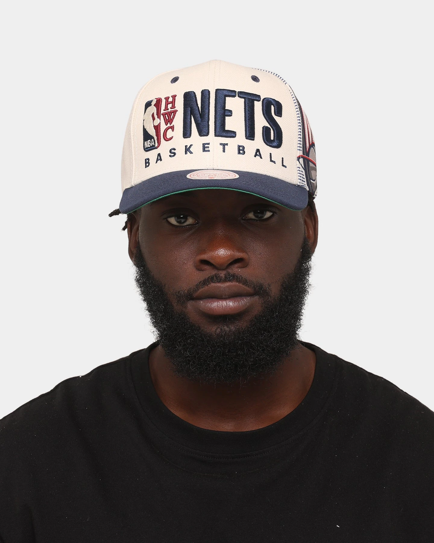Mitchell & Ness Brooklyn Nets '90s Training Camp' Pro Crown Snapback Cream 10 Mitchell & Ness Brooklyn Nets '90s Training Camp' Pro Crown Snapback Cream - Image 8