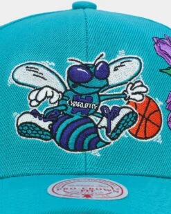 Mitchell & Ness Charlotte Hornets 'Roses HWC' Pro Crown Snapback Teal 16 Mitchell & Ness Charlotte Hornets 'Roses HWC' Pro Crown Snapback Teal -Sportswear Women Store 196294381700 default 0060