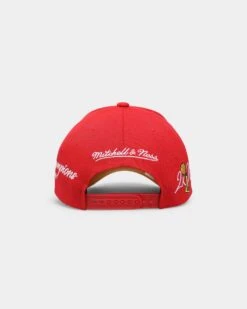 Mitchell & Ness Houston Rockets 'Champion Wrap Classic' Pro Crown Snapback Red -Sportswear Women Store 196294382141 default 0020
