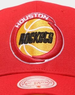 Mitchell & Ness Houston Rockets 'Champion Wrap Classic' Pro Crown Snapback Red -Sportswear Women Store 196294382141 default 0050