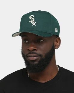 New Era Chicago White Sox 'Green & Cream' Old Golfer Snapback Dark Green -Sportswear Women Store 196312168924 mens 0100