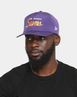New Era Phoenix Suns 'Team Script' Prolight Old Golfer Snapback Original Team Colours -Sportswear Women Store 196312427410 mens 0100
