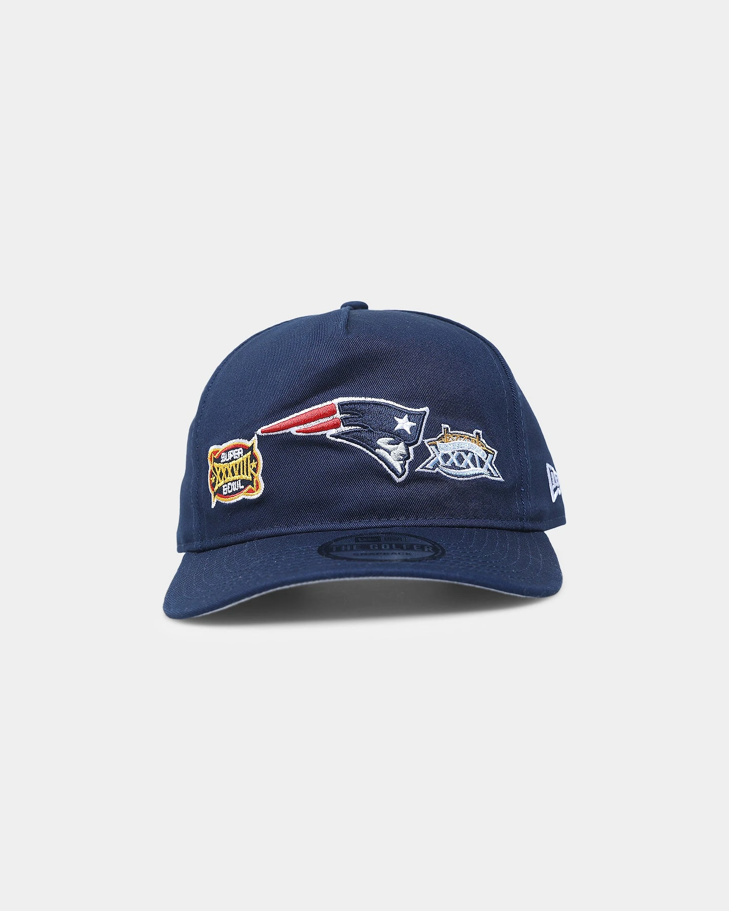New Era New England Patriots 'Super Bowl Past Champions' Old Golfer Strapback Navy Blue 4 New Era New England Patriots 'Super Bowl Past Champions' Old Golfer Strapback Navy Blue - Image 2