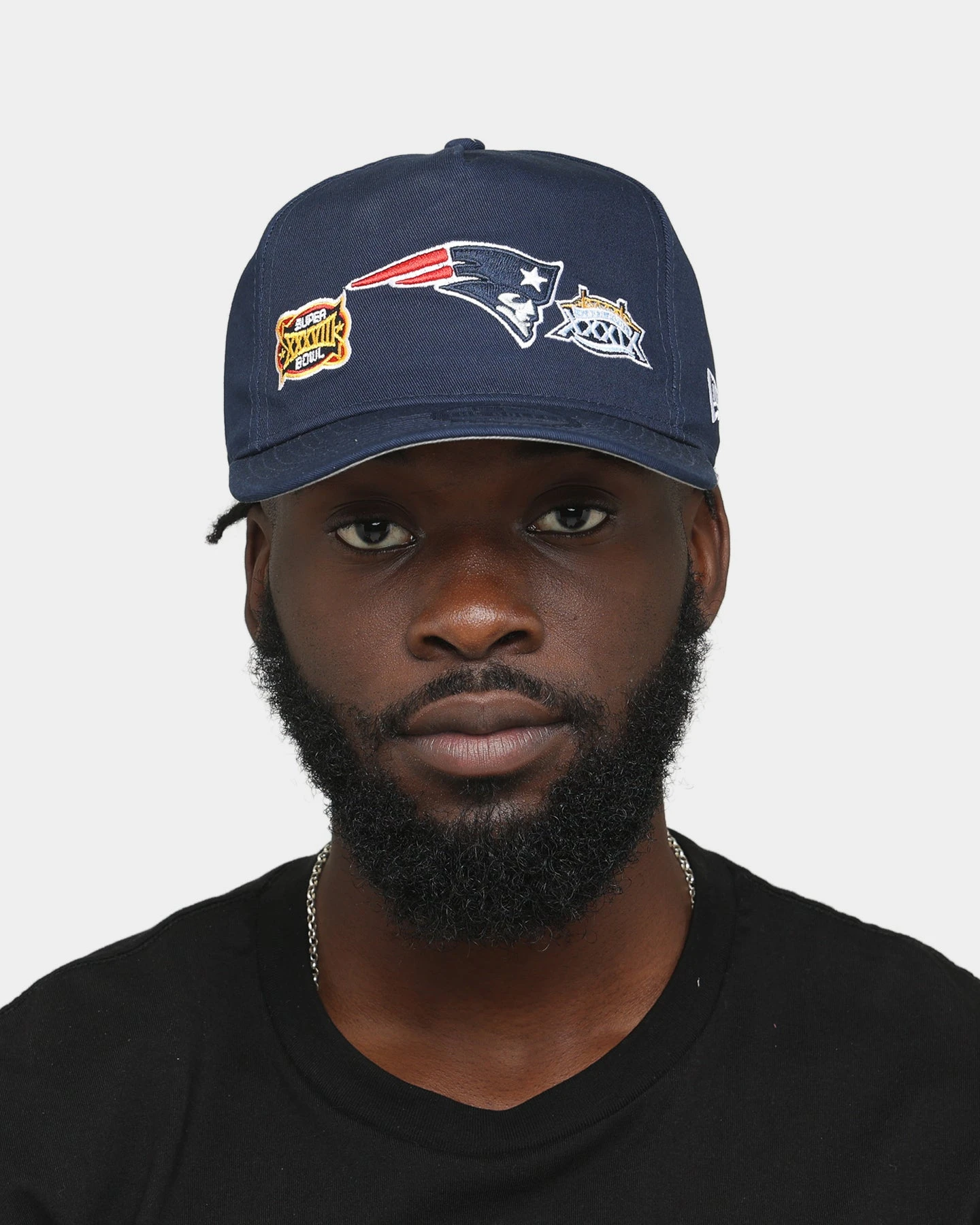 New Era New England Patriots 'Super Bowl Past Champions' Old Golfer Strapback Navy Blue 5 New Era New England Patriots 'Super Bowl Past Champions' Old Golfer Strapback Navy Blue - Image 3