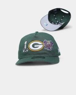 New Era Green Bay Packers 'Super Bowl Past Champions' Old Golfer Strapback Green