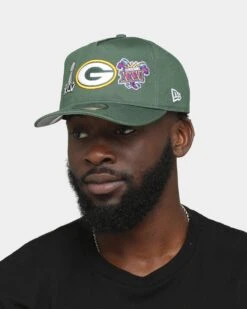 New Era Green Bay Packers 'Super Bowl Past Champions' Old Golfer Strapback Green -Sportswear Women Store 196312590060 mens 0100