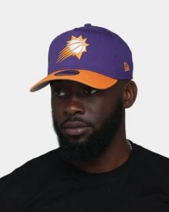 New Era Phoenix Suns "Purple Valley" 9FORTY A-Frame Snapback Purple/Orange -Sportswear Women Store 196313044210 mens 0100