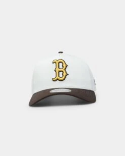 New Era Boston Red Sox 'Cereal' 9FORTY A-Frame Snapback Chrome White/Walnut