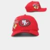 New Era San Francisco 49ers 'City Cluster' 9FORTY A-Frame Snapback Red -Sportswear Women Store 196313253346 default 0010