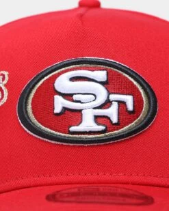 New Era San Francisco 49ers 'City Cluster' 9FORTY A-Frame Snapback Red -Sportswear Women Store 196313253346 default 0040