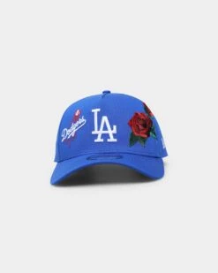 New Era Los Angeles Dodgers Rose Emblem 9Forty A-Frame Snapback Blue