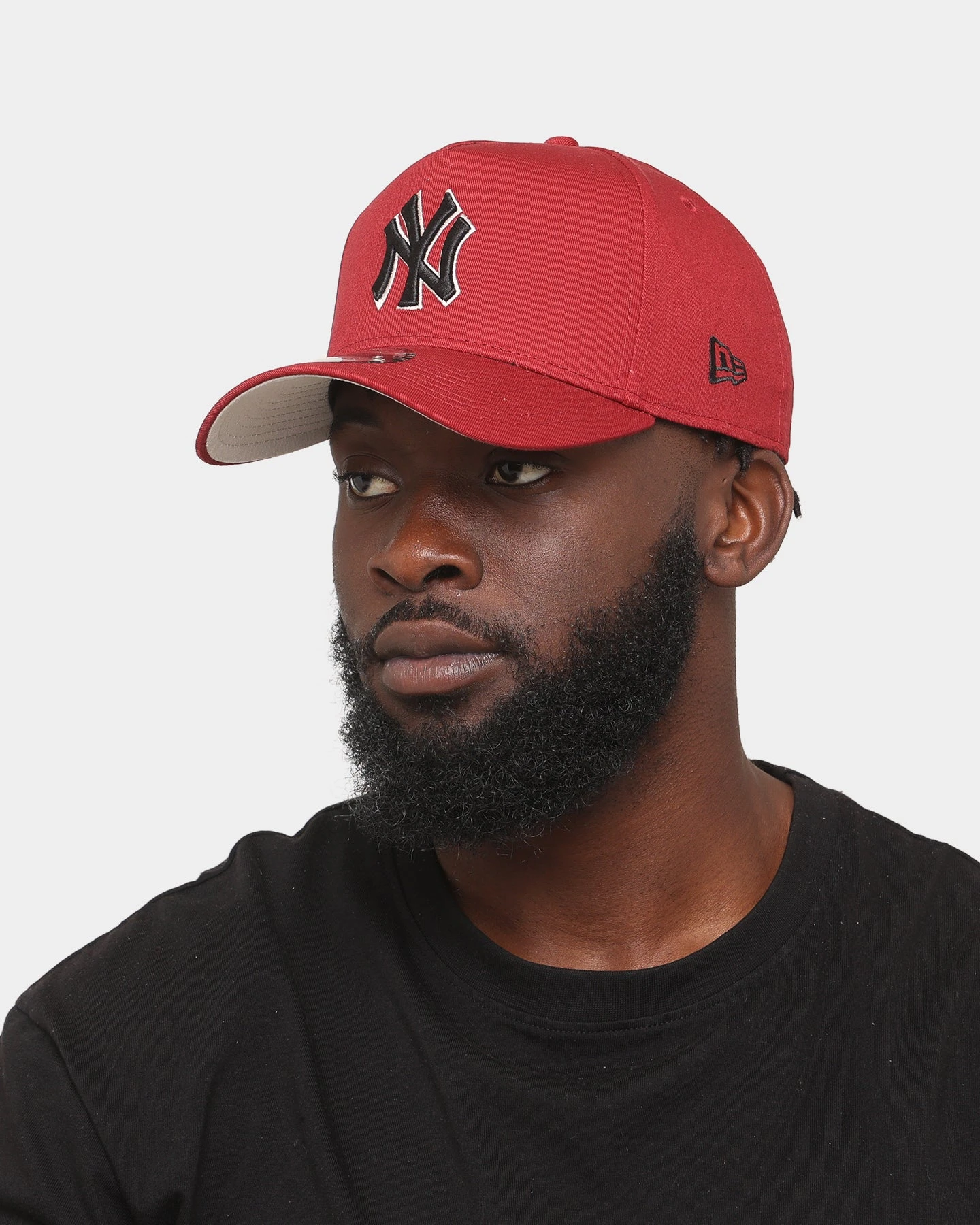 New Era New York Yankees 9FORTY A-Frame Snapback Cardinal/Black/Stone 4 New Era New York Yankees 9FORTY A-Frame Snapback Cardinal/Black/Stone - Image 2