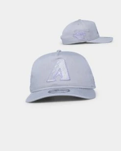 New Era Arizona Diamondbacks "Purple Smoke" Old Golfer Snapback Grey Lavender