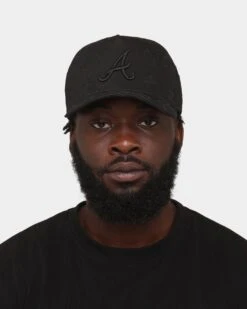 New Era Atlanta Braves 'Paisley All Over' 9FORTY A-Frame Snapback Paisley/Black -Sportswear Women Store 196315936902 mens 0100