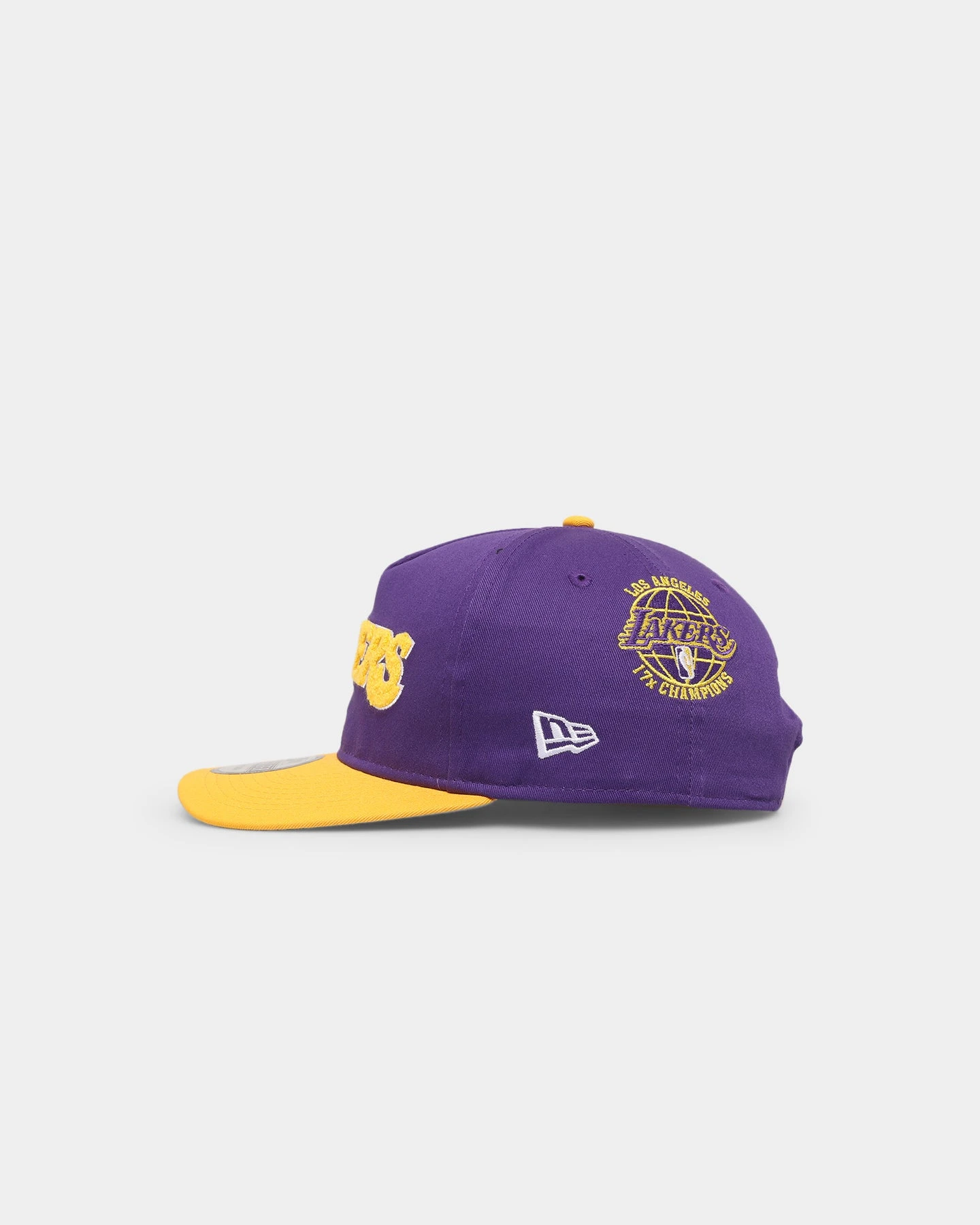 New Era Los Angeles Lakers 'Chenille' Golfer Snapback Purple 6 New Era Los Angeles Lakers 'Chenille' Golfer Snapback Purple - Image 4