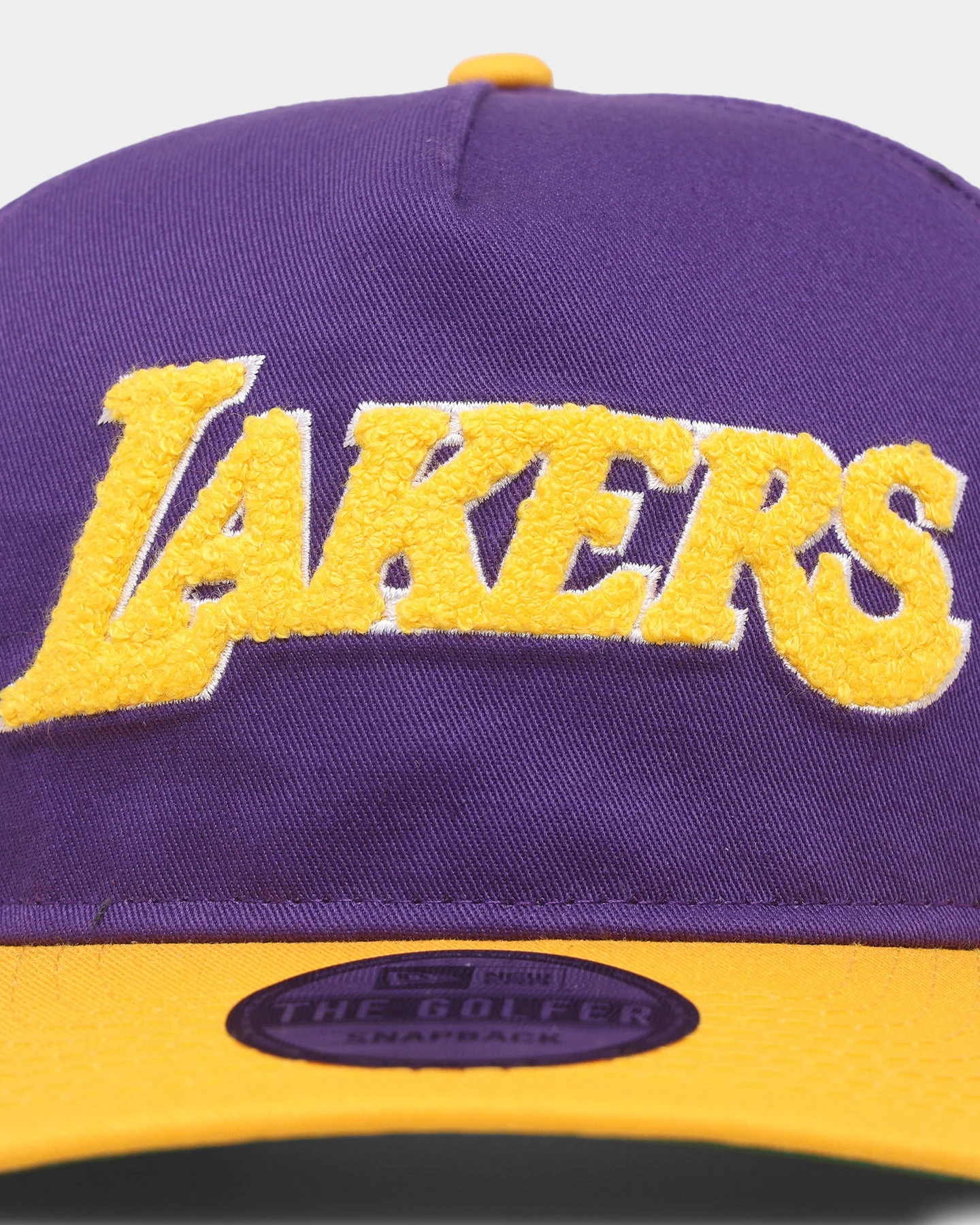 New Era Los Angeles Lakers 'Chenille' Golfer Snapback Purple 7 New Era Los Angeles Lakers 'Chenille' Golfer Snapback Purple - Image 5