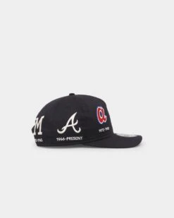 New Era Atlanta Braves 'Logo Evolution' Golfer Snapback Golfer Collection Navy -Sportswear Women Store 196500152643 default 0030