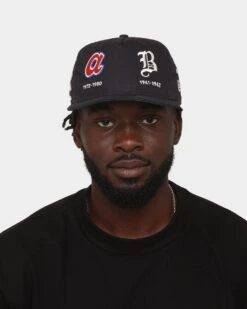 New Era Atlanta Braves 'Logo Evolution' Golfer Snapback Golfer Collection Navy -Sportswear Women Store 196500152643 mens 0100