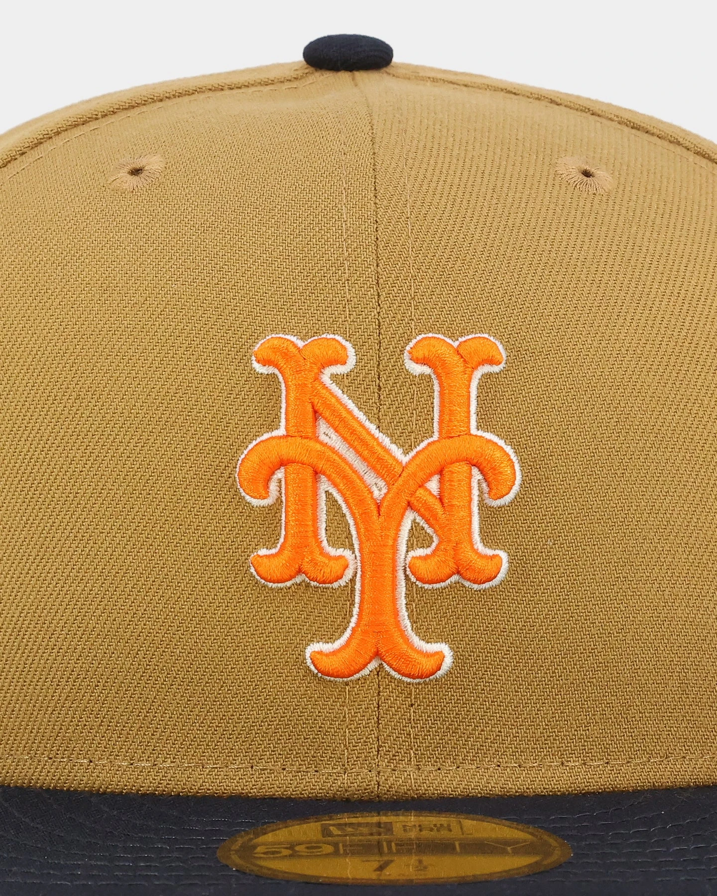 New Era New York Mets 'Midnight Harvest 2-Tone' 59FIFTY Fitted Wheat/Navy 9 New Era New York Mets 'Midnight Harvest 2-Tone' 59FIFTY Fitted Wheat/Navy - Image 7