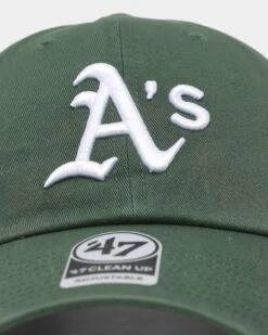 '47 BRAND 47 Brand Oakland Athletics Clean Up Strapback Dark Green -Sportswear Women Store 196505120012 default 0050