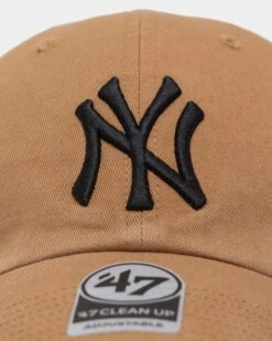 '47 BRAND 47 Brand New York Yankees '47 Clean Up Strapback Camel -Sportswear Women Store 196505869928 default 00050
