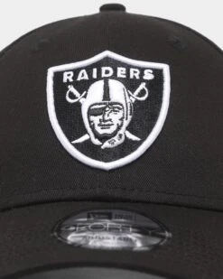 New Era Las Vegas Raiders Core Team 9FORTY Casual Strapback Black/White -Sportswear Women Store 196819011686 default 0050
