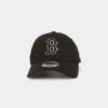 New Era Boston Red Sox Core 9FORTY Casual Strapback Black/White -Sportswear Women Store 196819011761 default 0010