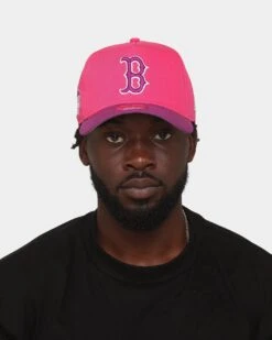 New Era Boston Red Sox 'Strawberry Grape' 9FORTY A-Frame Pink/Purple -Sportswear Women Store 196821258079 mens 0100