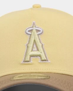 New Era Los Angeles Angels 'Butter Popcorn' 9FORTY A-Frame Snapback Yellow -Sportswear Women Store 196821280445 default 0050