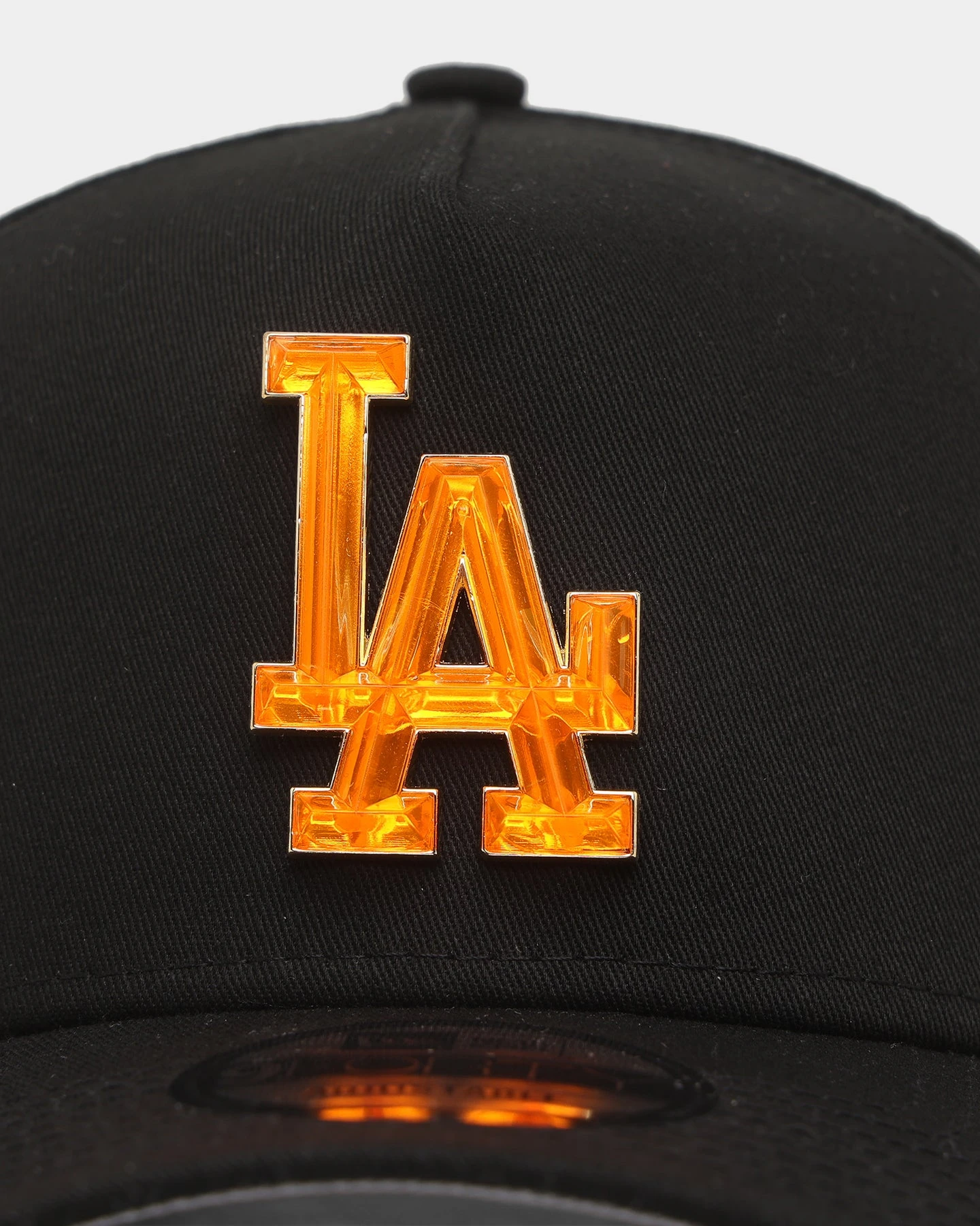 New Era Los Angeles Dodgers 'Crystal Badge' 9FORTY A-Frame Snapback Black/Orange 7 New Era Los Angeles Dodgers 'Crystal Badge' 9FORTY A-Frame Snapback Black/Orange - Image 5