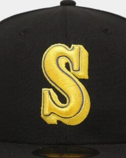 New Era Seattle Mariners 'Camo Underbrim' 59FIFTY Fitted Black -Sportswear Women Store 196996187273 default 0050