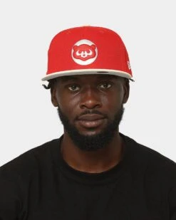 New Era Chicago Cubs 'Cherry Chrome Ice' 59FIFTY Fitted Red/White/Blue -Sportswear Women Store 196996191478 mens 0012
